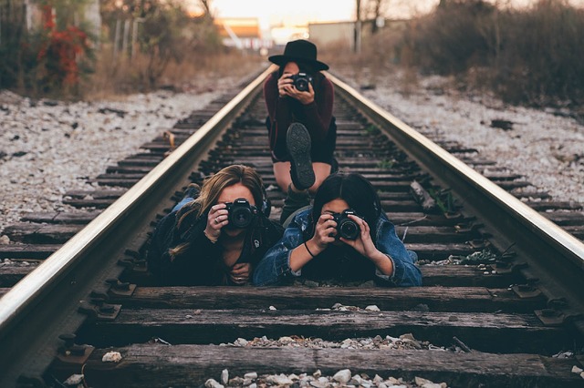 shooting on train tracks
