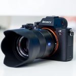 product photo of a compact dslr camera
