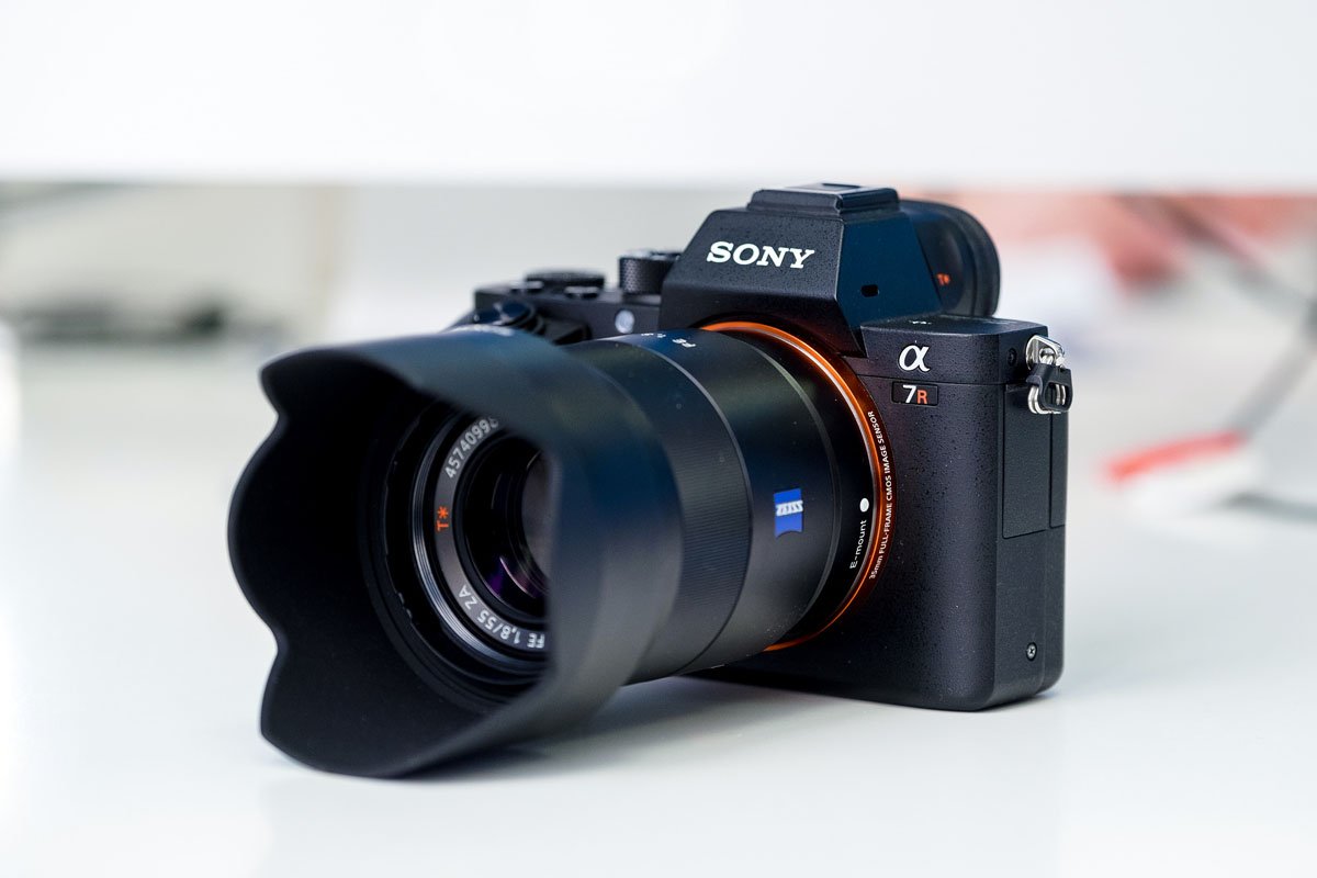 product photo of a compact dslr camera