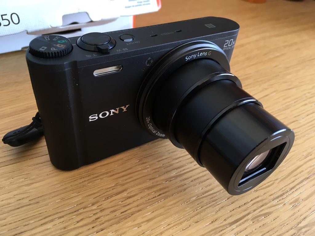 product photo of Sony Cyber-Shot DSC-WX350 18.2 MP Compact Digital Camera - Black