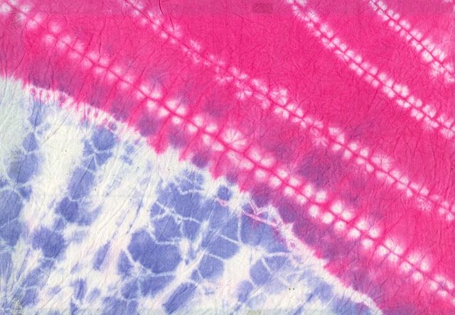 a combination of two advanced tie dye patterns